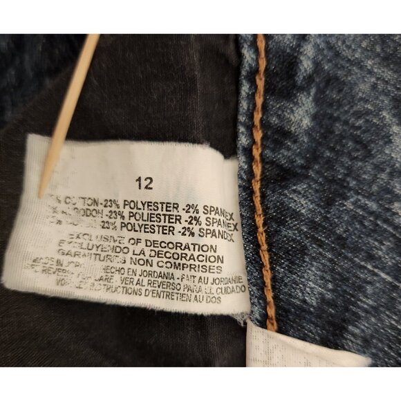 Bandolino Mandie Straight Leg Jeans Mid-Rise Dark Wash Blue Womens Size 12 EUC - Picture 11 of 12